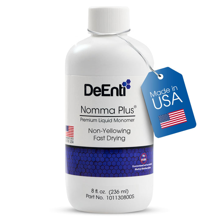DeEnti Nomma Plus front bottle showing professional packaging and quick-drying benefit