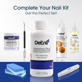 DeEnti packaging and contents flatlay showing kit compatibility benefit