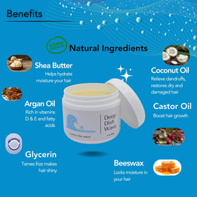 Deep Dish Wave butter on hand demonstrated for controlled application benefit