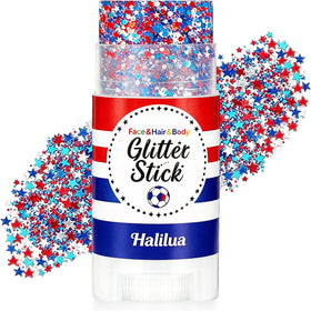 Deepmind glitter stick front packaging showing red white blue patriotic sparkle