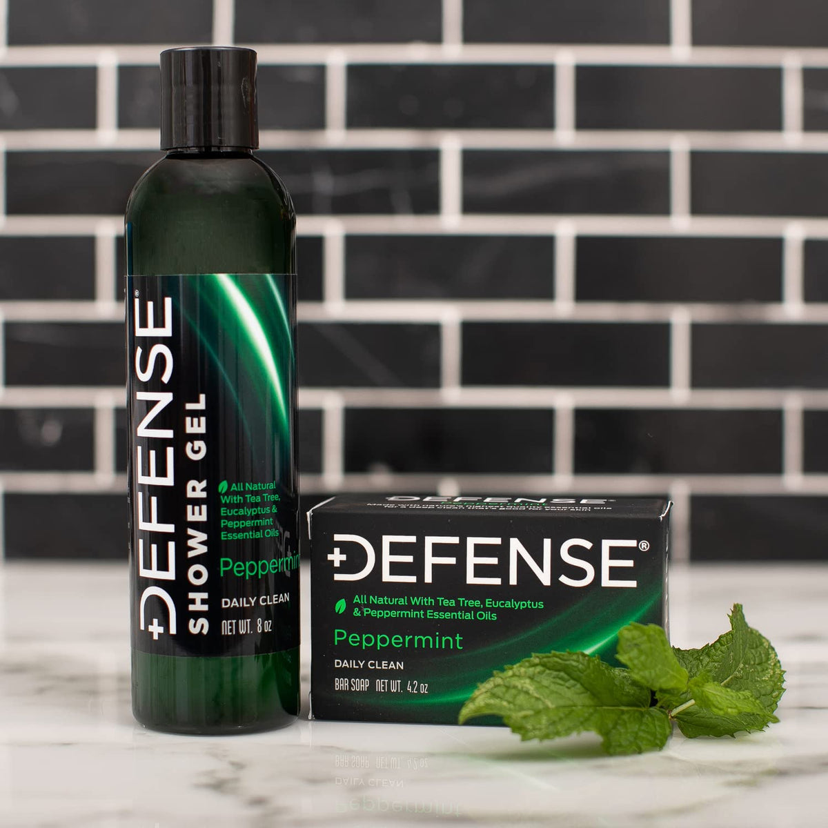 Defense Soap five bars laid out on counter illustrating bulk pack value benefit: long-lasting supply