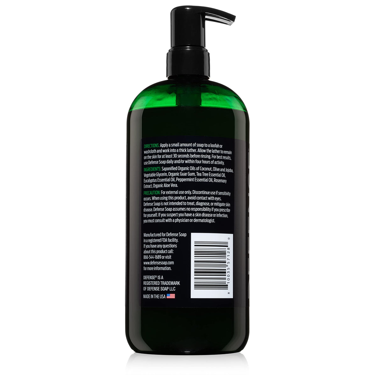 Defense Soap lifestyle image of athlete using wash after training