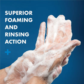 Defense Soap pouring into a pump bottle for easy gym use and economy