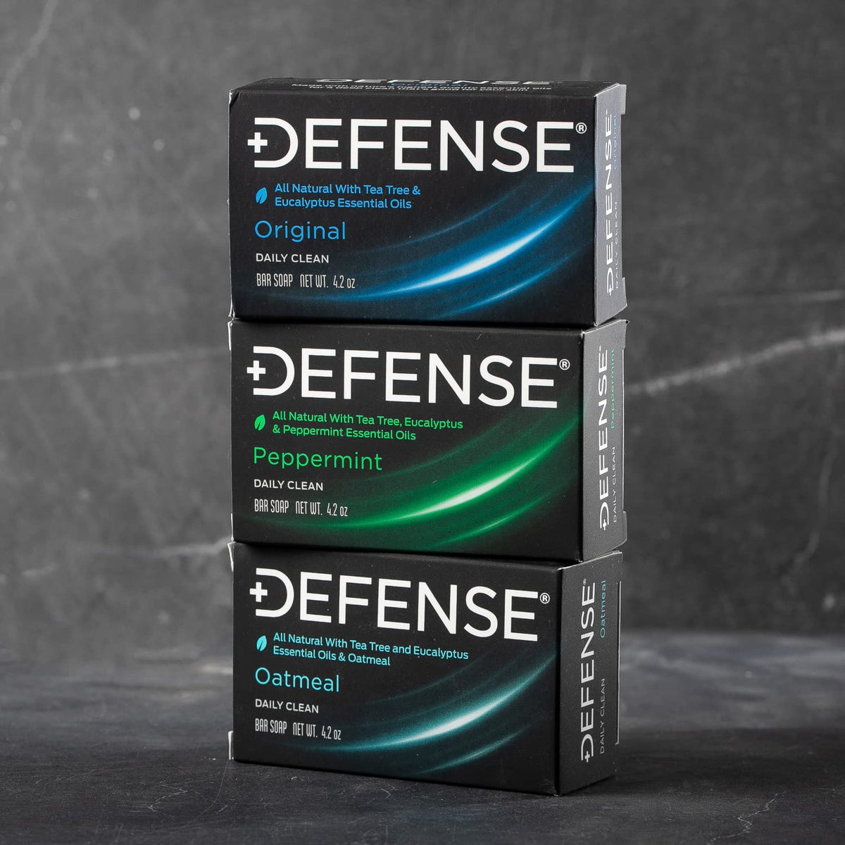 Defense Soap close-up of tea tree oil texture showing natural cleansing power