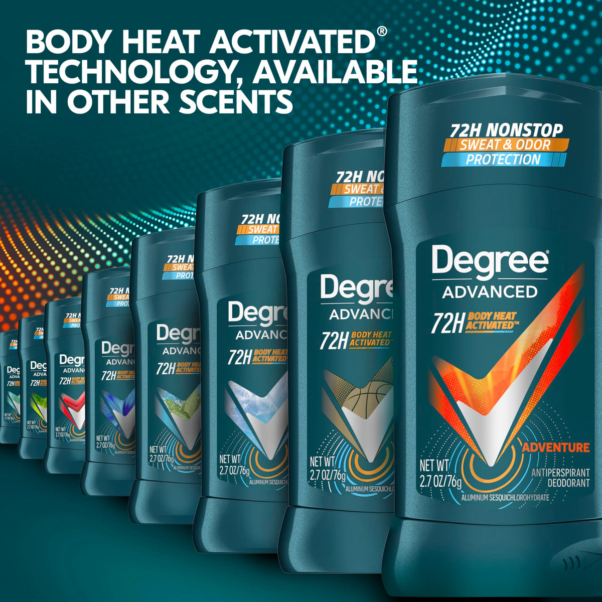 Degree Adventure texture closeup showing smooth glide for comfortable application benefit