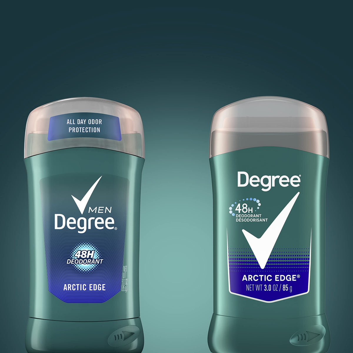 Degree Arctic Edge in gym bag ready for post-workout odor control