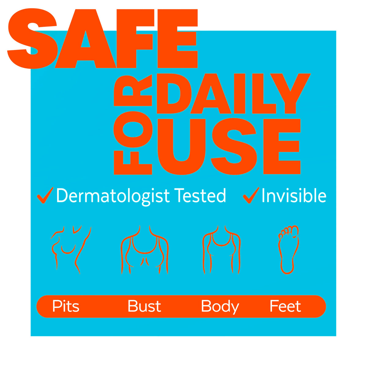 Degree arrowroot powder ingredient visual emphasizing sweat-absorbing benefit