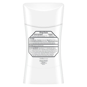 Degree back label with ingredients and clear usage instructions benefit