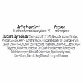 Berries and peony beside Degree Clinical 5X illustrating fruity floral scent
