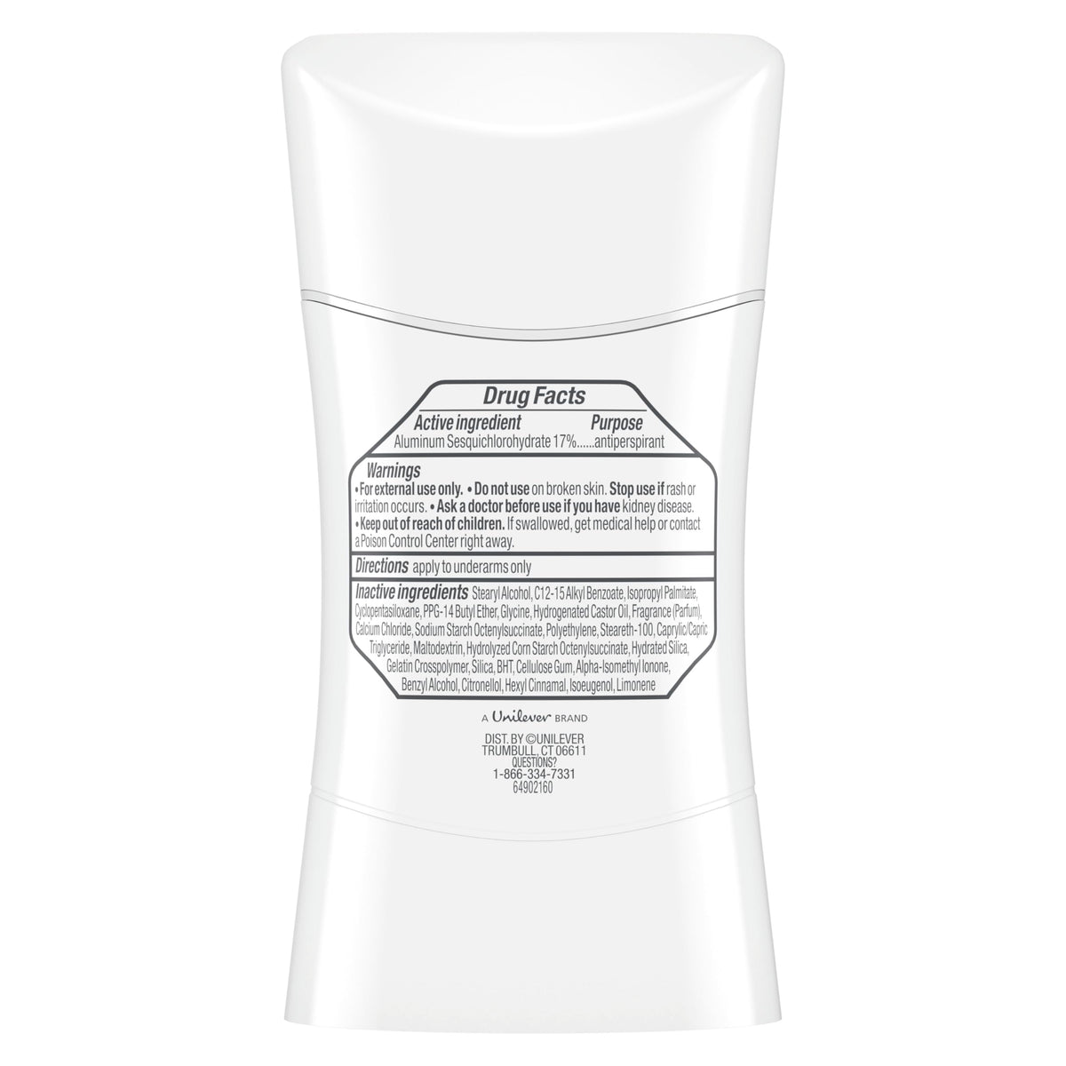 Degree Clinical 5X open stick closeup showing smooth applicator texture