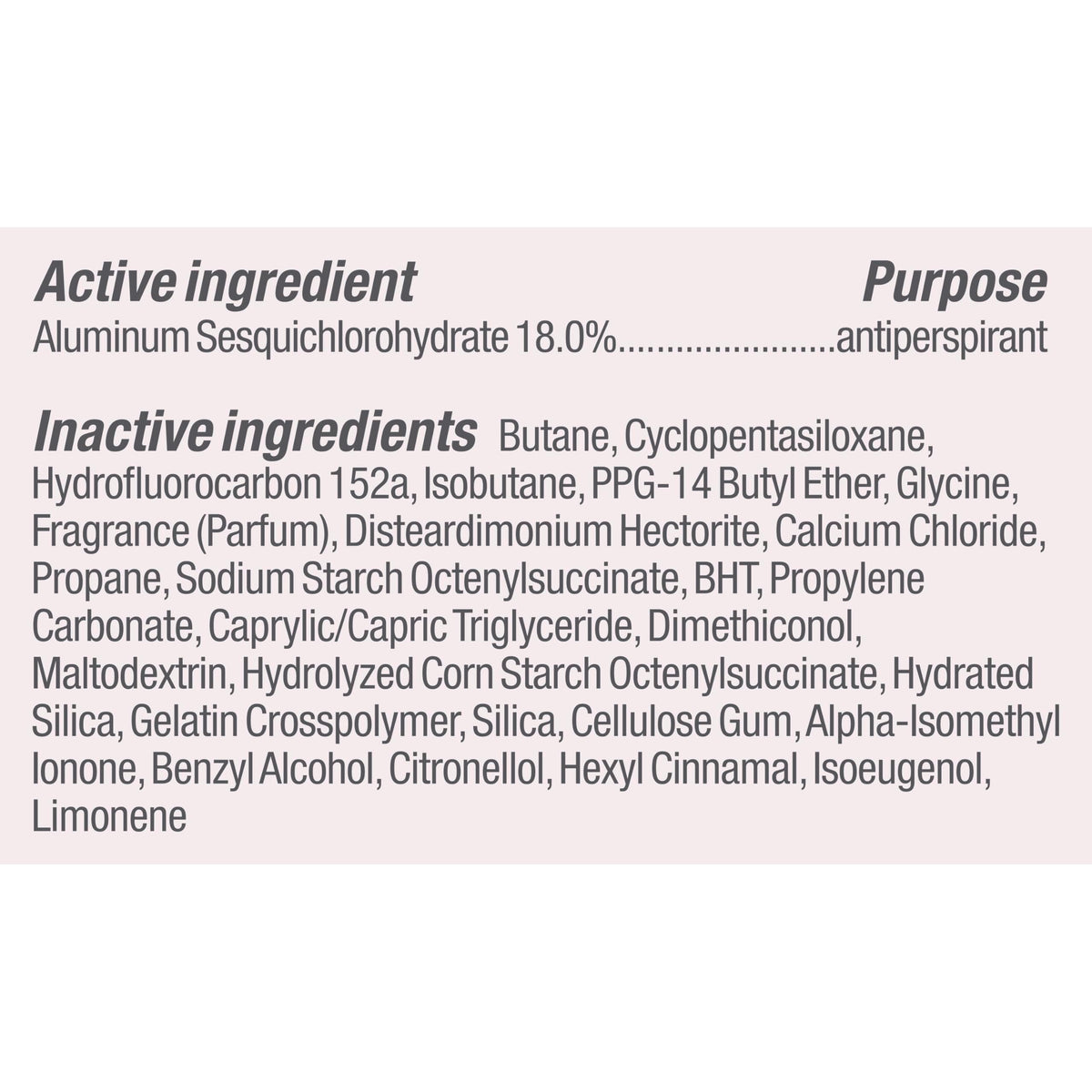 Degree Clinical 5X scent notes display with berries and flowers showing fresh fragrance