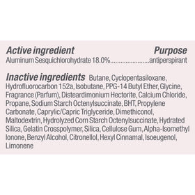 Degree Clinical 5X scent notes display with berries and flowers showing fresh fragrance