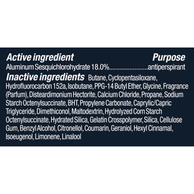 Degree Clinical Cool Rush being applied underarm demonstrating fast-drying benefit