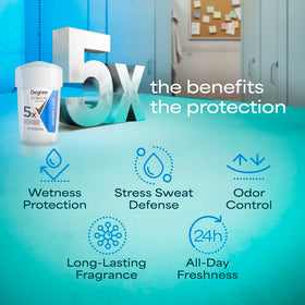 Degree Clinical soft solid texture close-up showing creamy glide and quick absorption