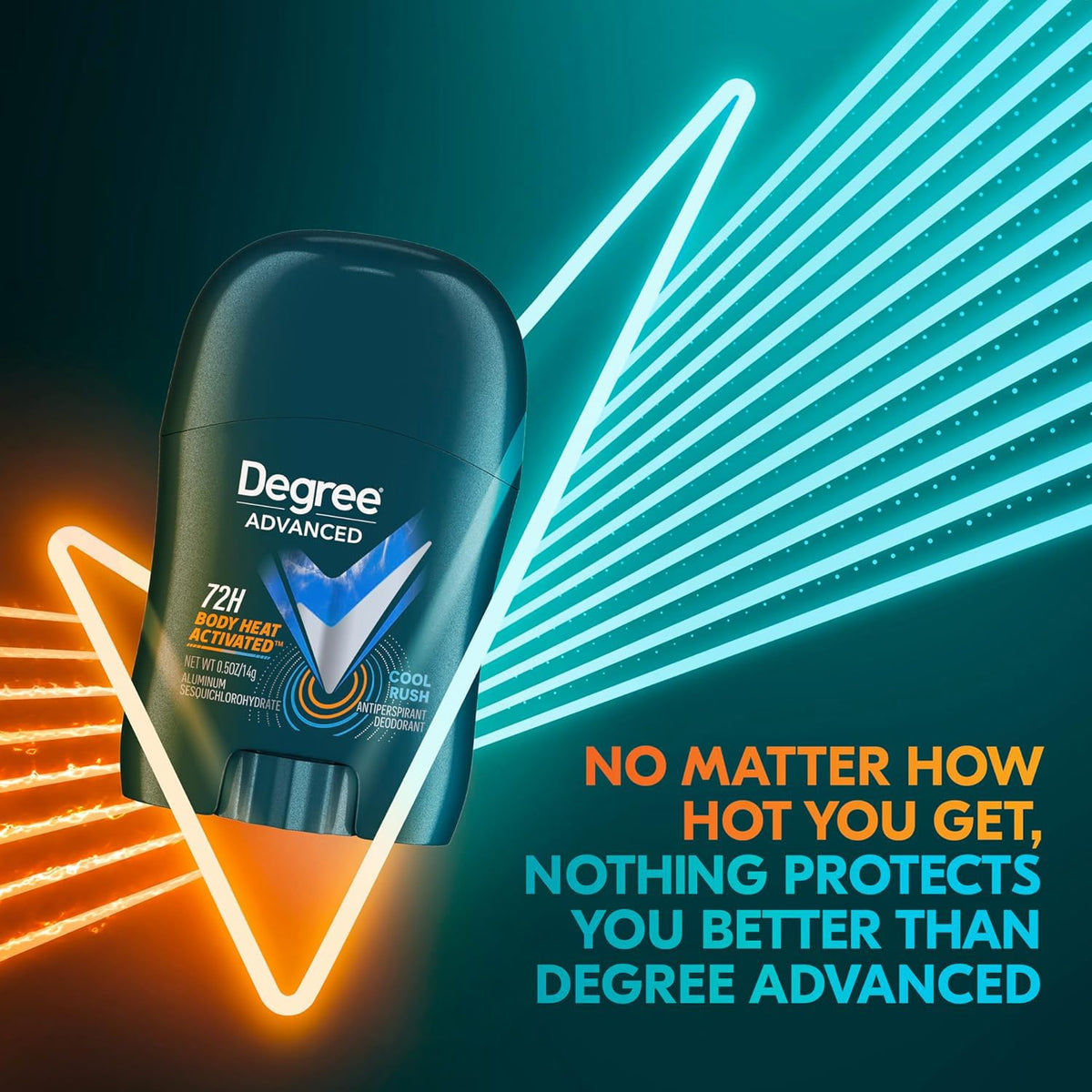 Degree mini stick in hand demonstrating pocket-friendly size