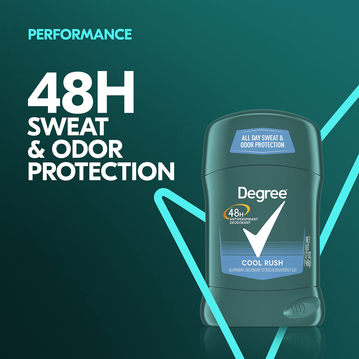 Degree Cool Rush texture close-up highlighting smooth glide and coverage