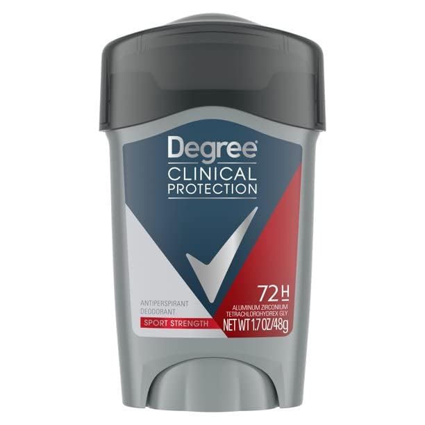 Degree front stick showing label and compact size for easy carry