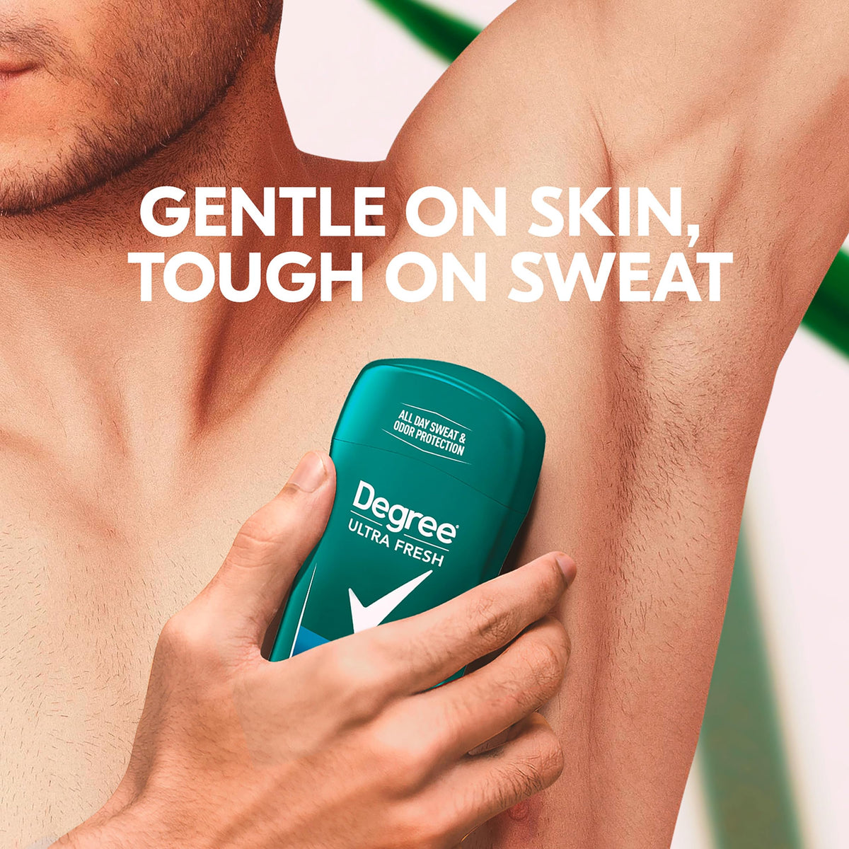 Degree applied by athlete after workout keeping skin dry and confident