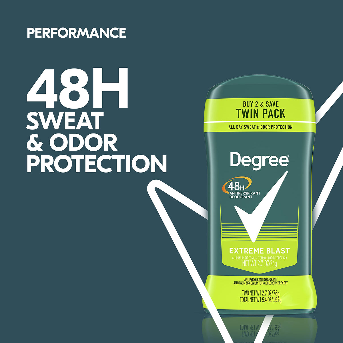 Degree applied underarm in action showing motion-activated protection benefit