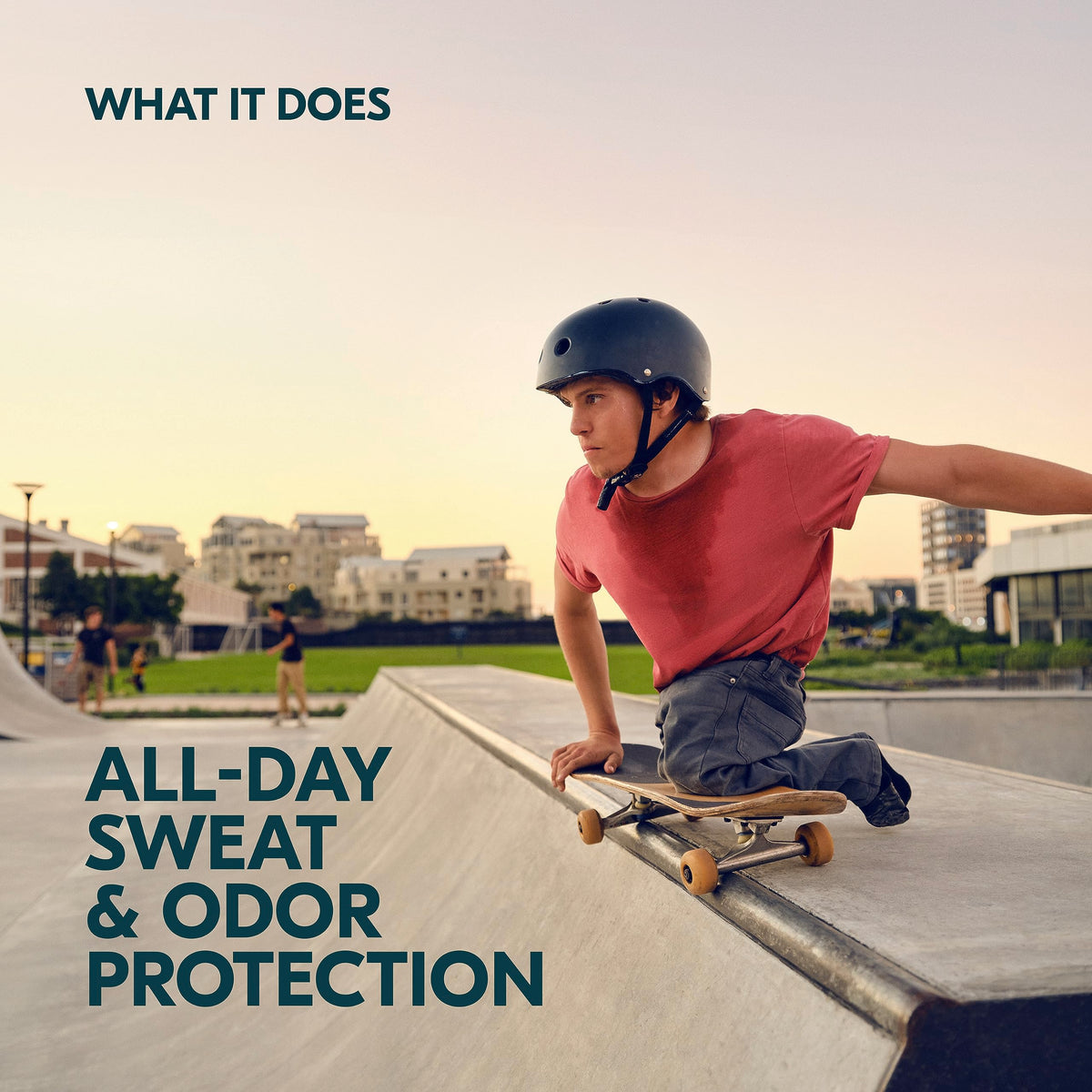 Degree men Intense Sport size and label comparison highlighting recyclable packaging benefit
