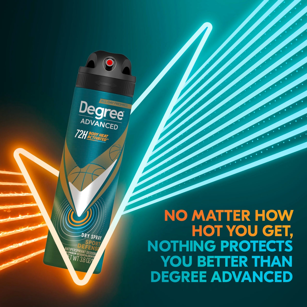 Degree close-up illustration of microcapsules activated by body heat for dynamic freshness