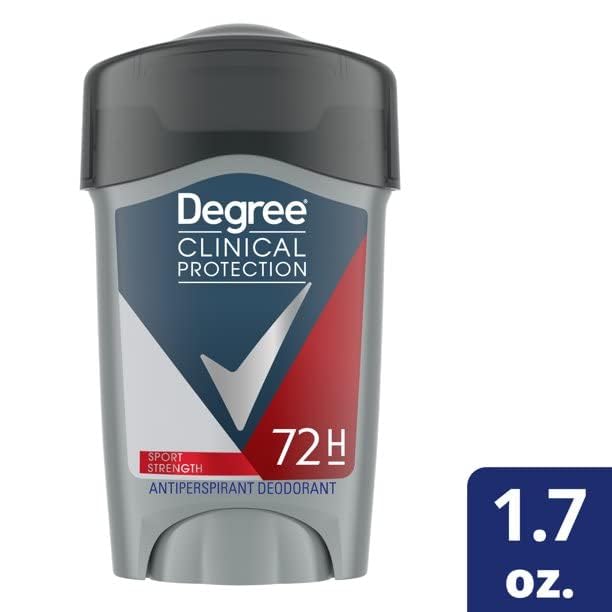Degree three‑pack boxed packaging showing value and spare replacements