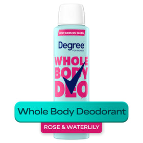 Degree applied to underarm and side torso, all-over odor control benefit
