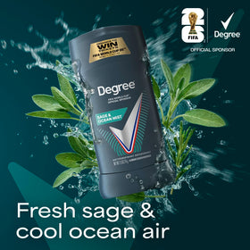 Degree applying Degree Sage & Ocean underarm in motion, motion-activated freshness