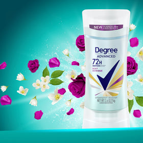 Degree Sexy Intrigue recycling symbol on packaging to show sustainability