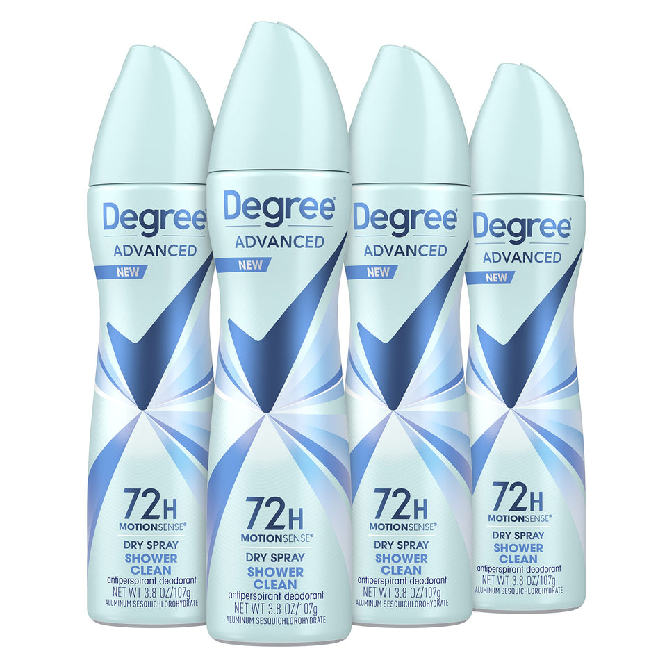 Degree shower clean front packaging showing product and scent benefits