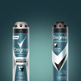 Degree can beside ruler showing 3.8 ounce size for travel-friendly benefit
