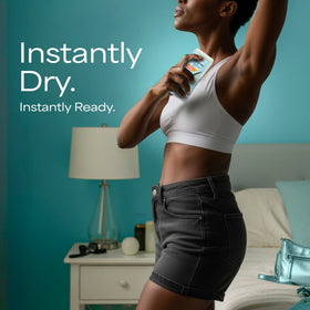 Lifestyle image implying Degree freshness and an uplifting scent while moving