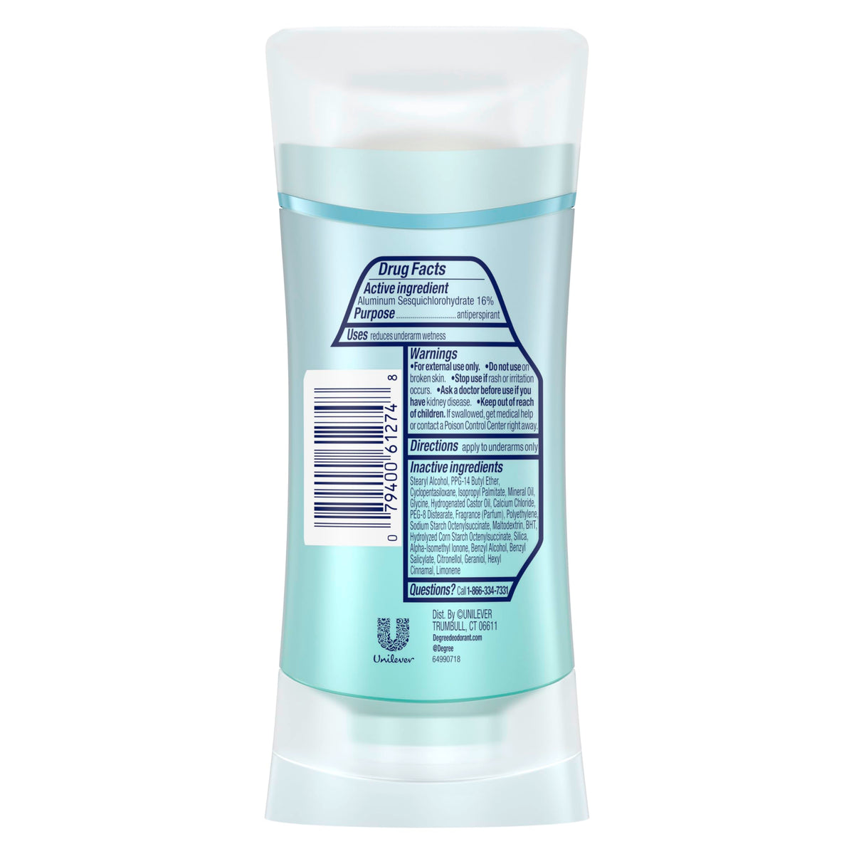 Degree stick open revealing smooth texture for easy swipe application