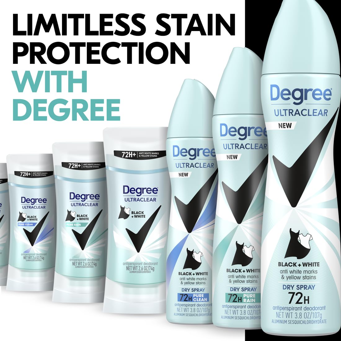 Degree balm applied to underarm showing easy glide and fresh confidence