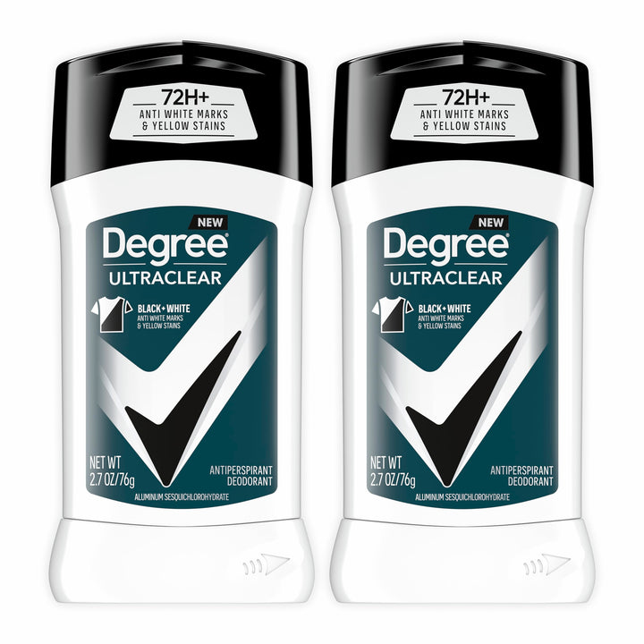 Degree UltraClear front packaging showing product and labeling for confidence