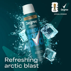Degree whole body cool rush can inside gym bag for convenient on-the-go refreshes