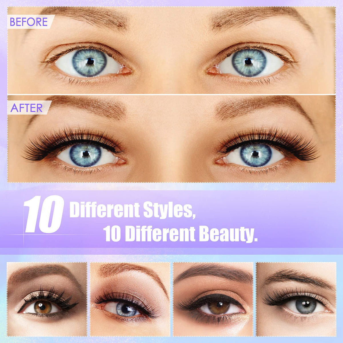 DEJAVIA applicator tweezers and magnetic eyeliner ready for precise application