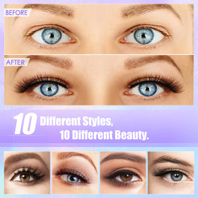 DEJAVIA applicator tweezers and magnetic eyeliner ready for precise application