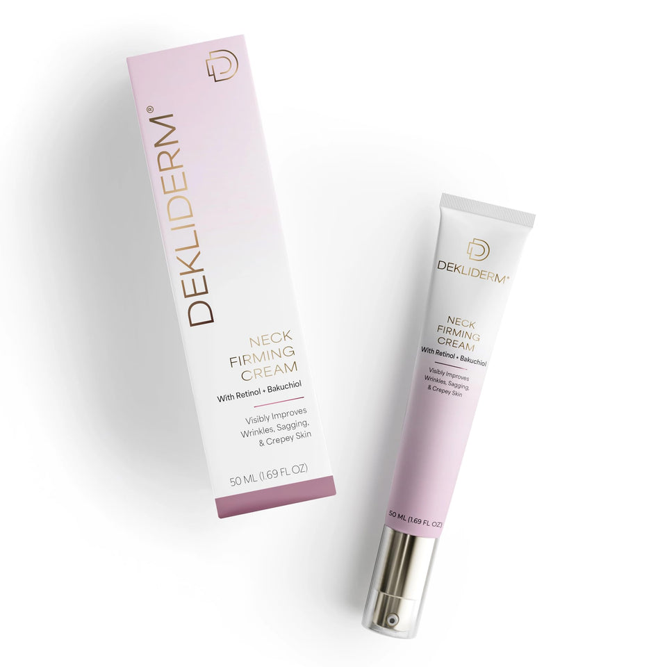 DEKLIDERM front jar view showing clean packaging and clinical look benefits