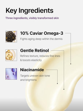 Delere ingredient callout with niacinamide label showing brightening support benefits