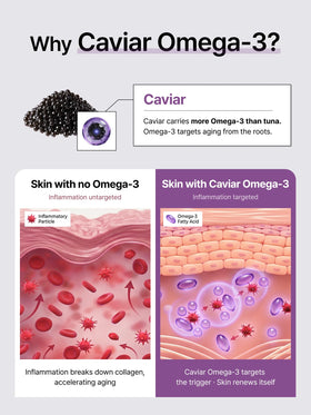 Delere caviar omega ingredient shot highlighting nourishing lipids benefit