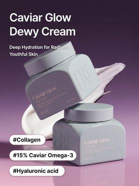 Delere open jar top view revealing silky formula for dewy glow benefit