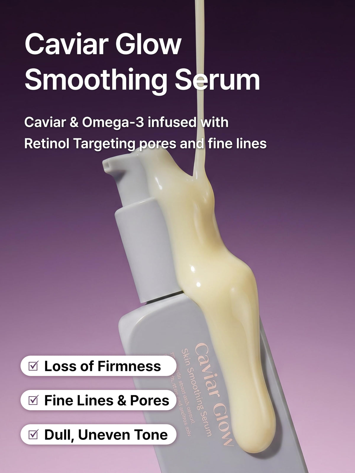 Delere close-up of serum texture highlighting smooth consistency for quick absorption