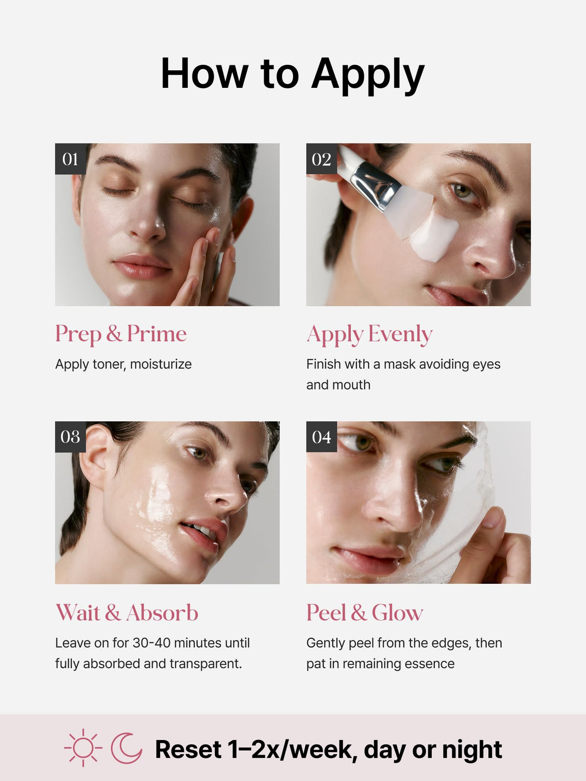 Delere before-and-after split face showing refined pores and noticeable glow benefit