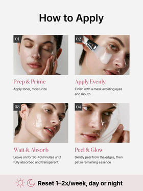 Delere before-and-after split face showing refined pores and noticeable glow benefit