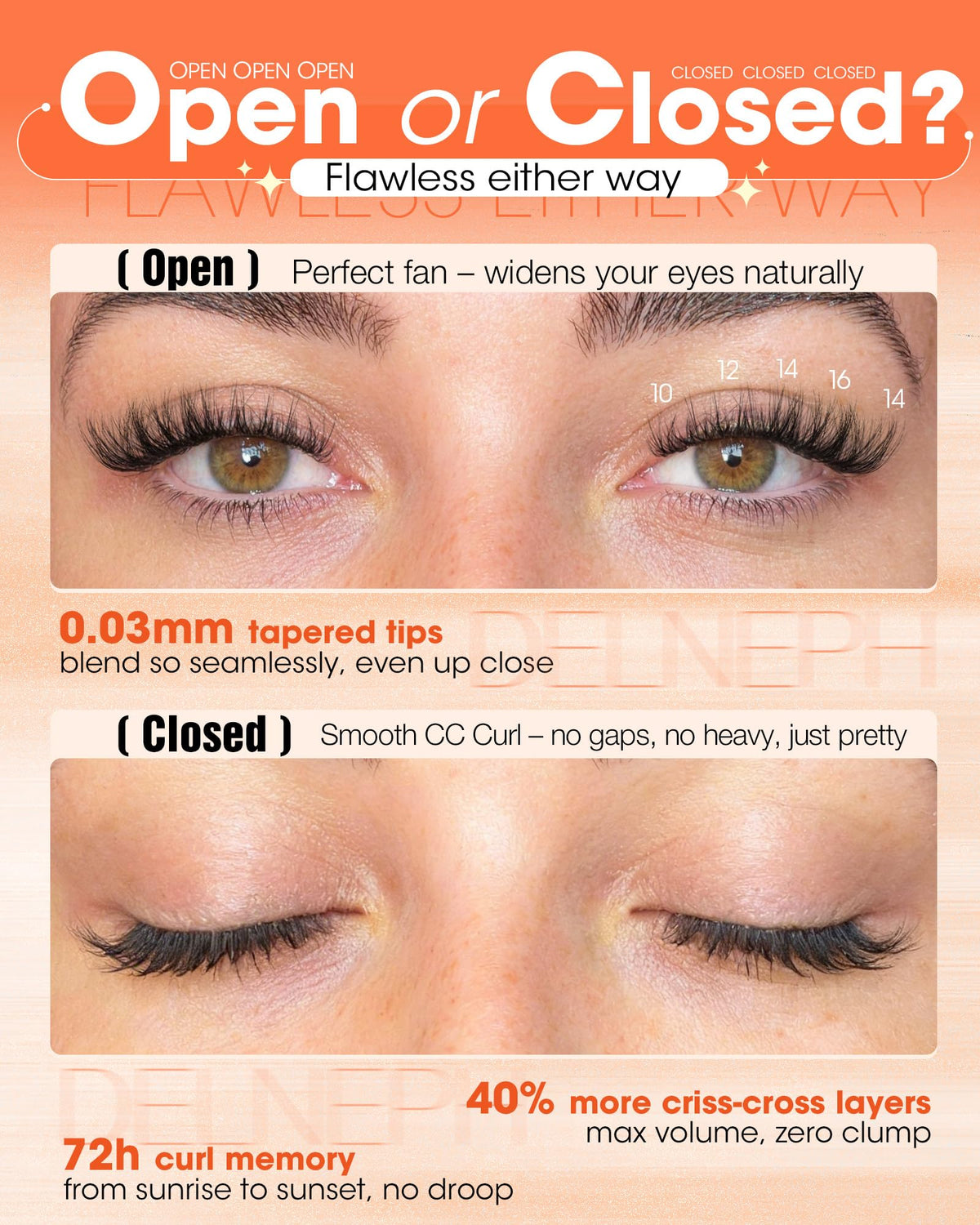 Delyneph cluster on tweezers demonstrating easy placement and quick application benefit