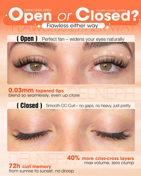Delyneph cluster on tweezers demonstrating easy placement and quick application benefit