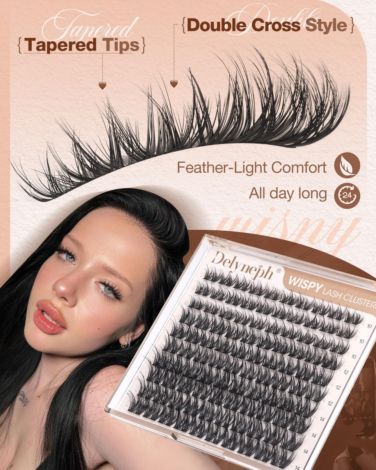 Delyneph clusters with tweezers and bond for easy at-home use