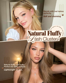 Delyneph close-up of lash fibers highlighting soft natural texture