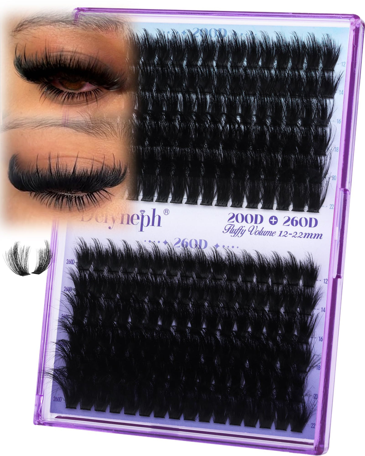 Delyneph front packaging showing cluster tray and branding, illustrates product presentation